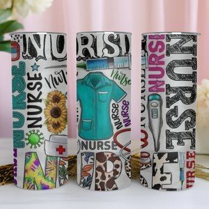 Nurse tumblers 20oz handmade